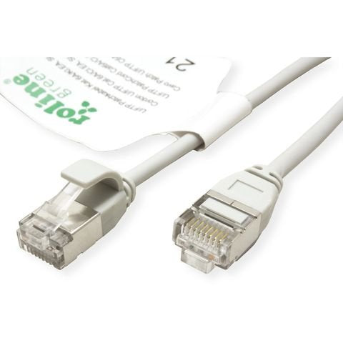 Roline Verde U Ftp Cable De Red Cat.6a (Class Ea), Lsoh, Slim, Grau, 0,3 M