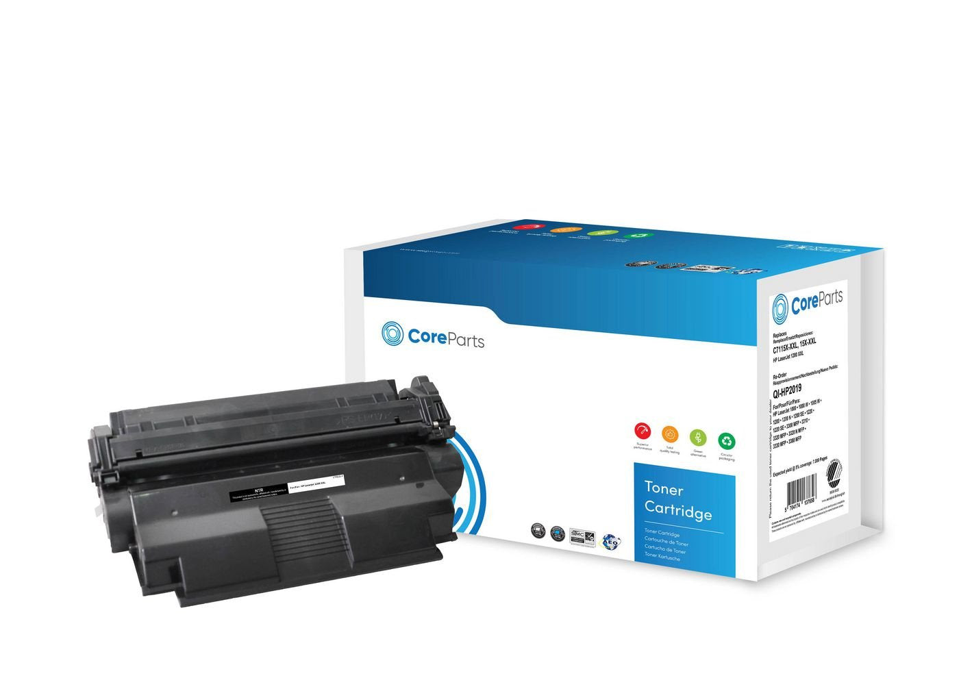 EAN 5704174137658 - CoreParts QI-HP2019 cartucho de tóner 1 pieza(s) Compatible Negro imagen 1
