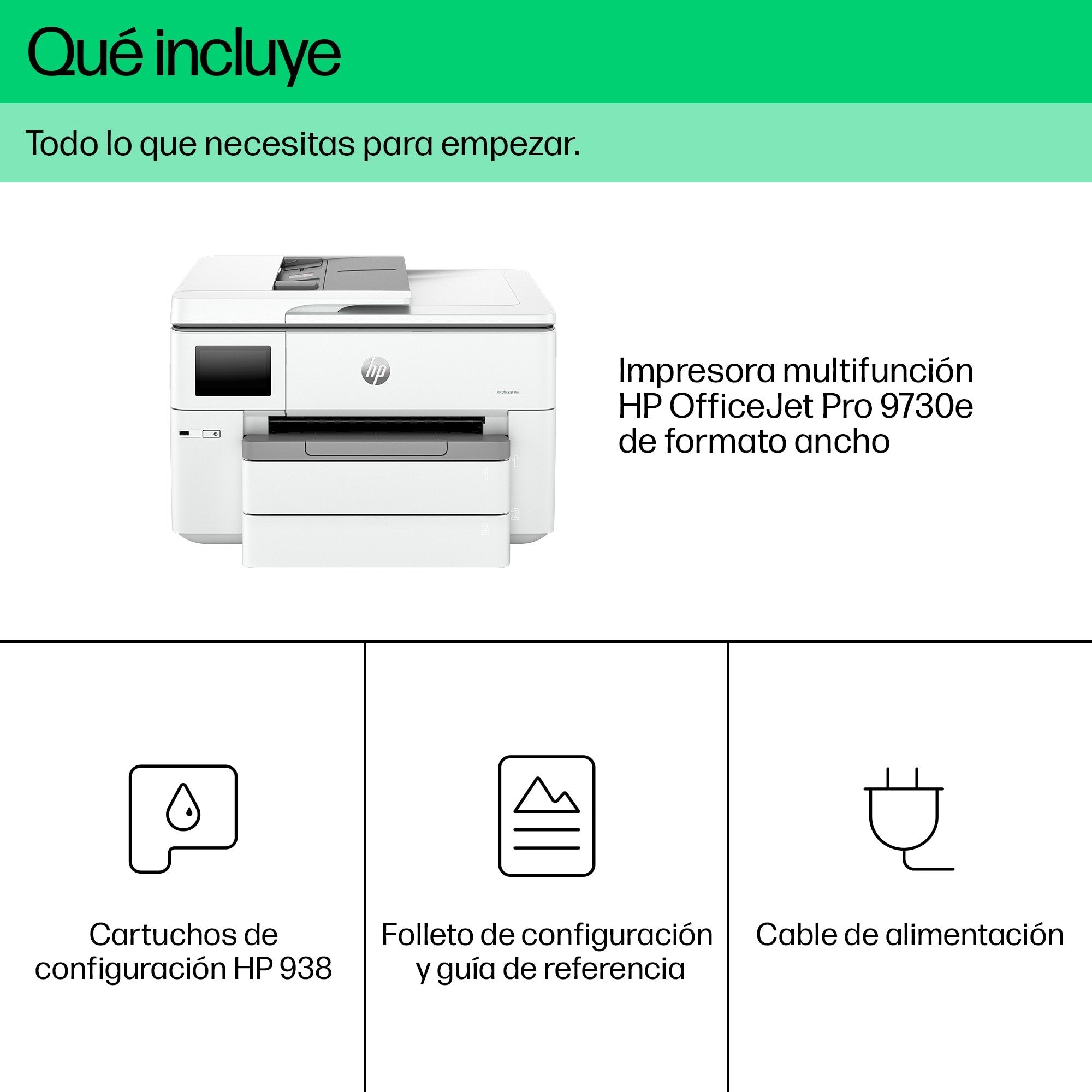 EAN 0196337487932 - HP OfficeJet Pro 9730e WF AiO Printer Inyección de tinta térmica A3 4800 x 1200 DPI 22 ppm Wifi imagen 7