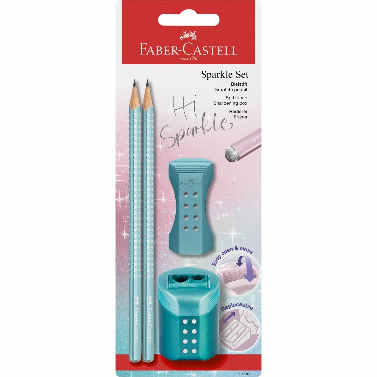 Faber-Camell Schreibset Sparkle Bk+ Acc. Ocean
