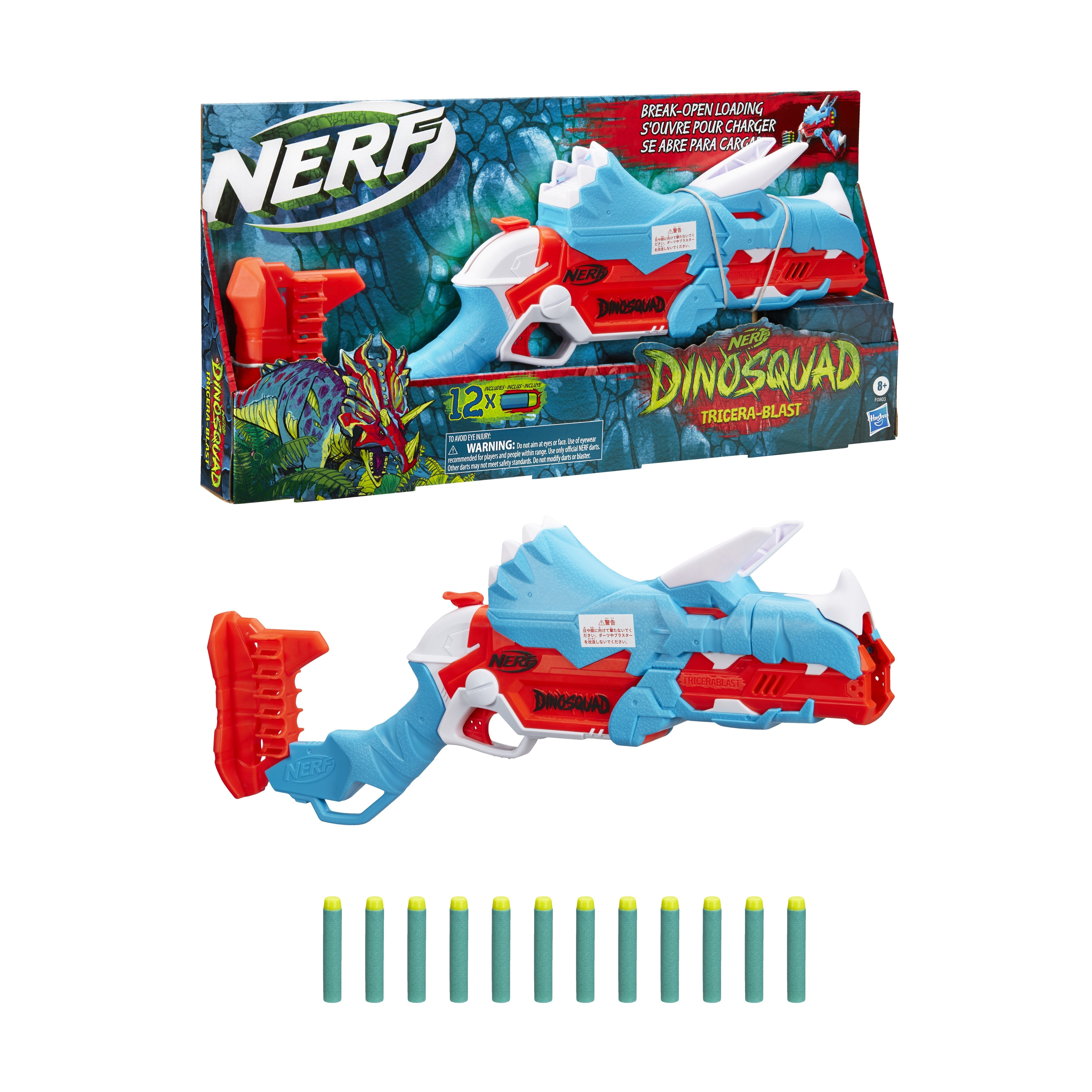 Pistola Nerf Hasbro Nerf Dinosquad Tricera Blast, F0803eu4