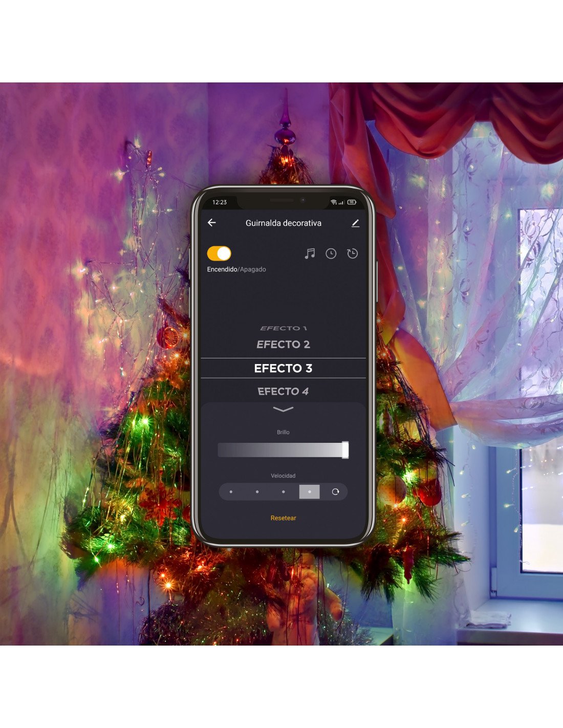 Guirnalda Luces Muvit Io Wifi Rgb 20m
