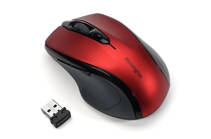 Kensington Pro Fit Mid Size Wireless Ruby Rojo Mouse