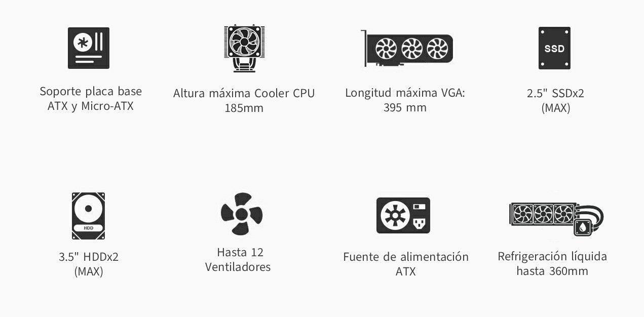 EAN 8436624420955 - CoolBox GE2000 DualView Torre Negro imagen 8