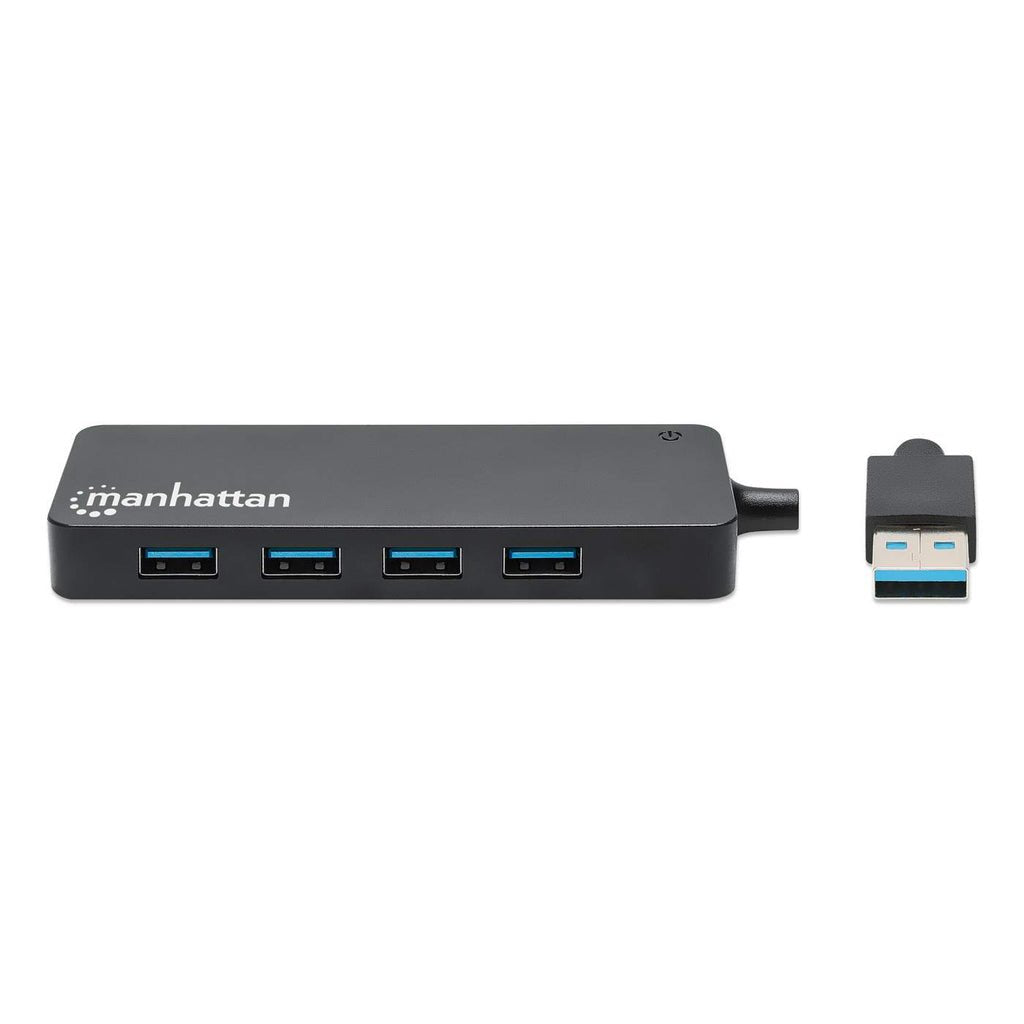 EAN 0766623164900 - Manhattan 164900 hub de interfaz USB 3.2 Gen 1 (3.1 Gen 1) Type-A 5000 Mbit/s Negro imagen 3
