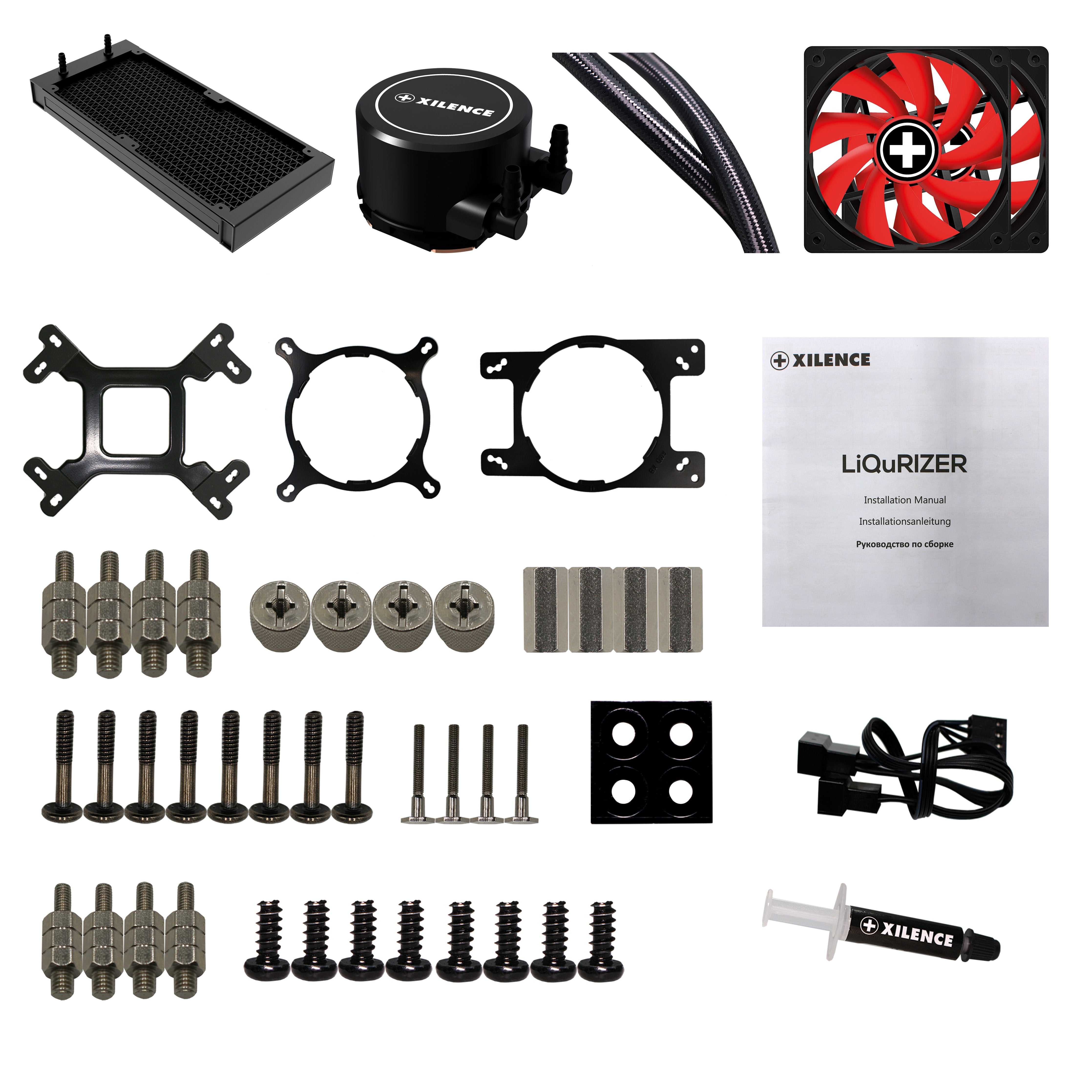 Xilence Lq240, Procesador, Set De Refrigeración, 12 Cm, Lga 1150 (Zócalo H3), Lga 1151 (Zócalo H4), Lga 1155 (Socket H2), Lga 1156 (Socket H), Lga 1366..., 700 Rpm, 1800 Rpm