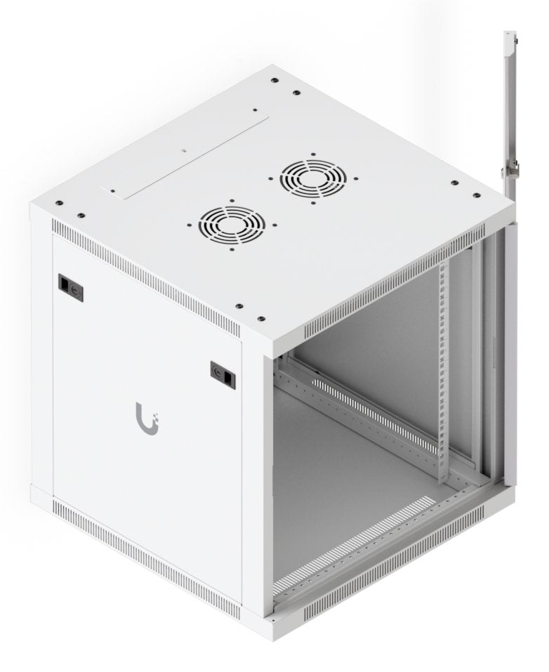 Fully Assembled Wall-Mount Rack With Built-In Fans And Uacc-Rack-12u-Wall-600-G