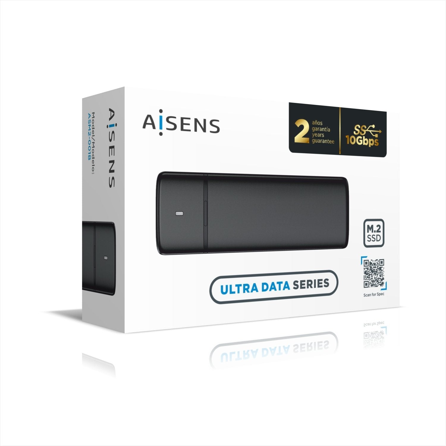 Aisens Caja Externa Para Disco Ssd M.2 Usb 3.1 Asm2-001b