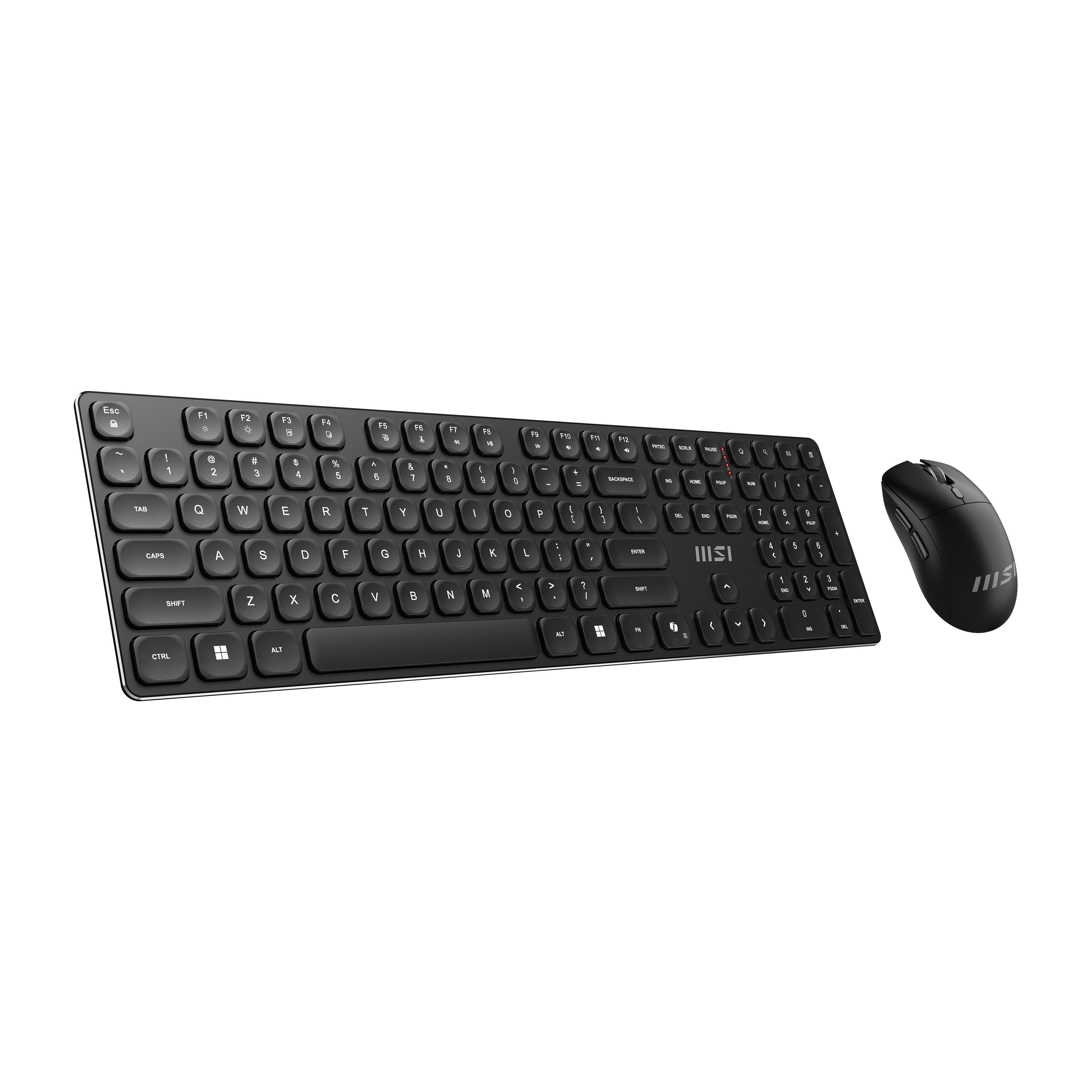 EAN 4711377367042 - MSI FORGE K210 WIRELESS COMBO teclado Ratón incluido Hogar / Oficina USB QWERTY Inglés de EE. UU. Negro imagen 2