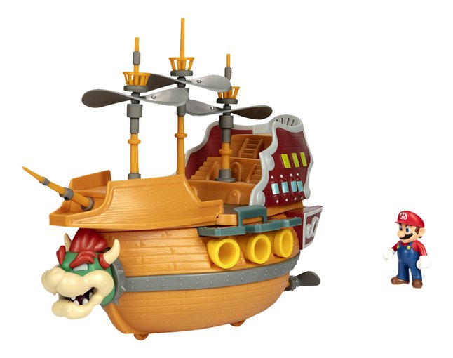 Playset Deluxe Aeronave Bowser Super Mario Nintendo