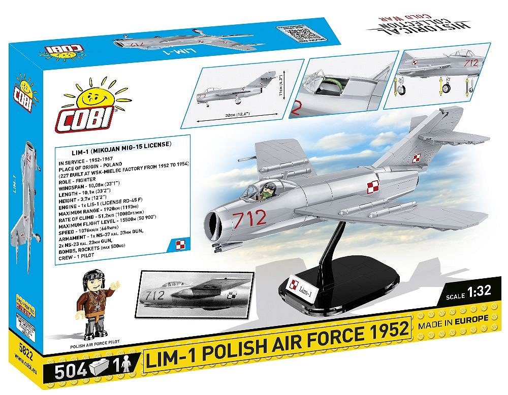 EAN 5902251058227 - COBI Lim-1 Polish Air Force 1952 imagen 6
