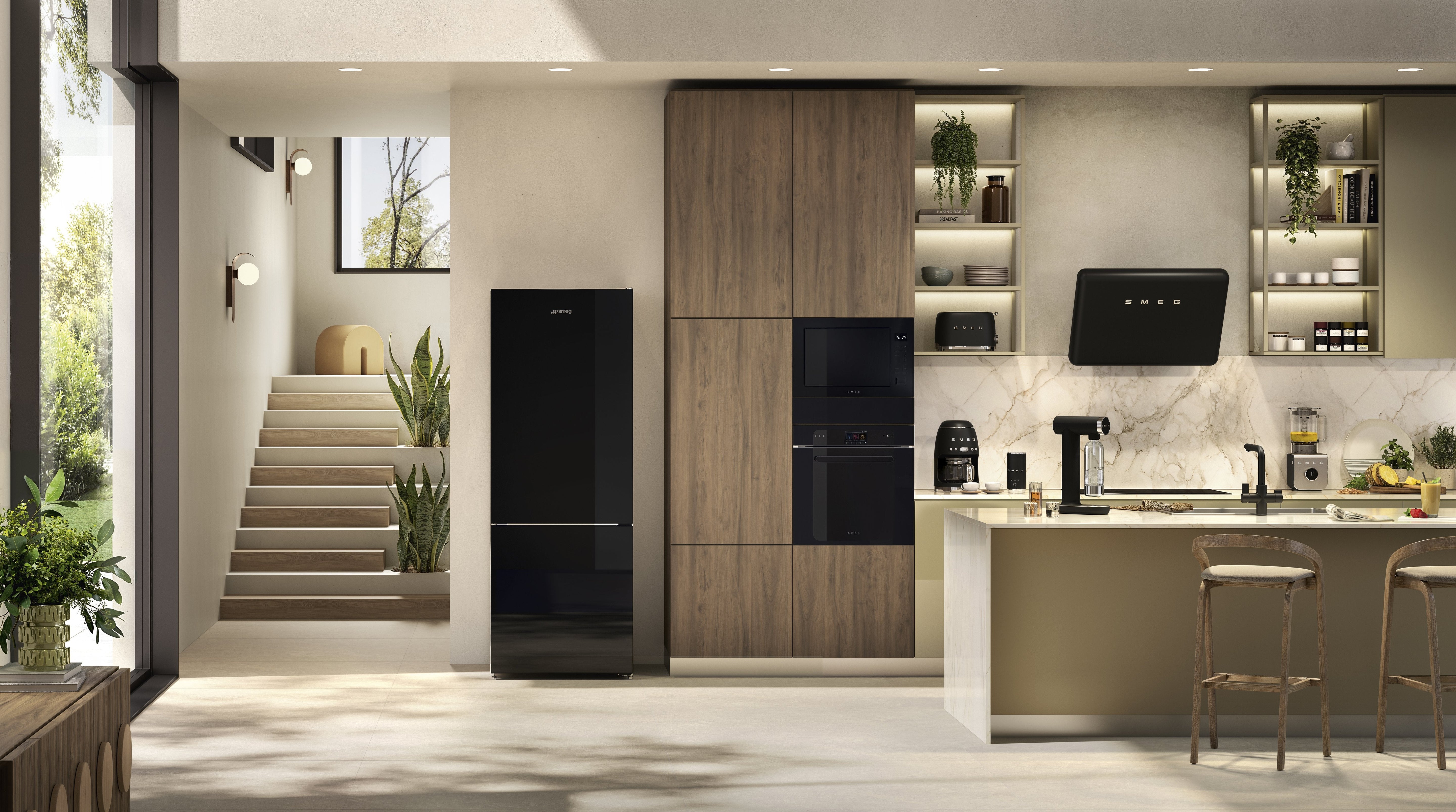 Smeg Mff02blmeu Milchaufschäumer , Negro Matt