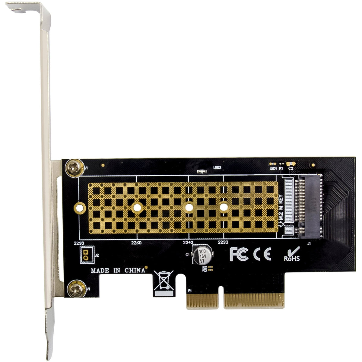 Inline Pcie Tarjeta A 1x Interno Nvme M.2 Key M - Pcie X4