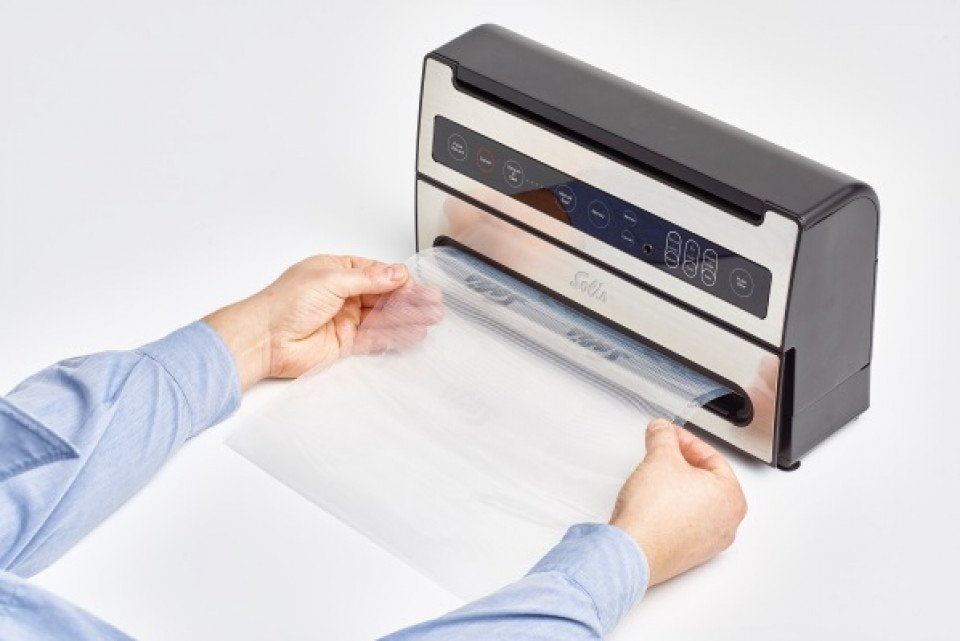 Sellador Al Vacío Solis 922.29 800 Mbar Negro, Acero Inoxidable