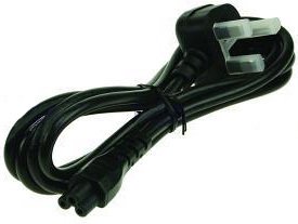 2-Power C5 (Cloverleaf) Power Lead Con Uk Plug Para Commonly Used Power Cable (2m) Pwr0004a