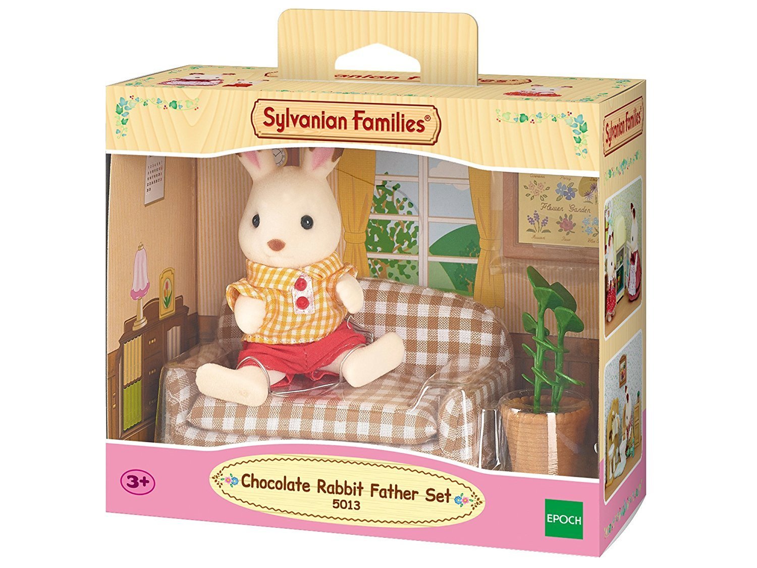 Epoch Sylvanian Families - Schokoladenhasen Vater Wohnzimmer Set 5013