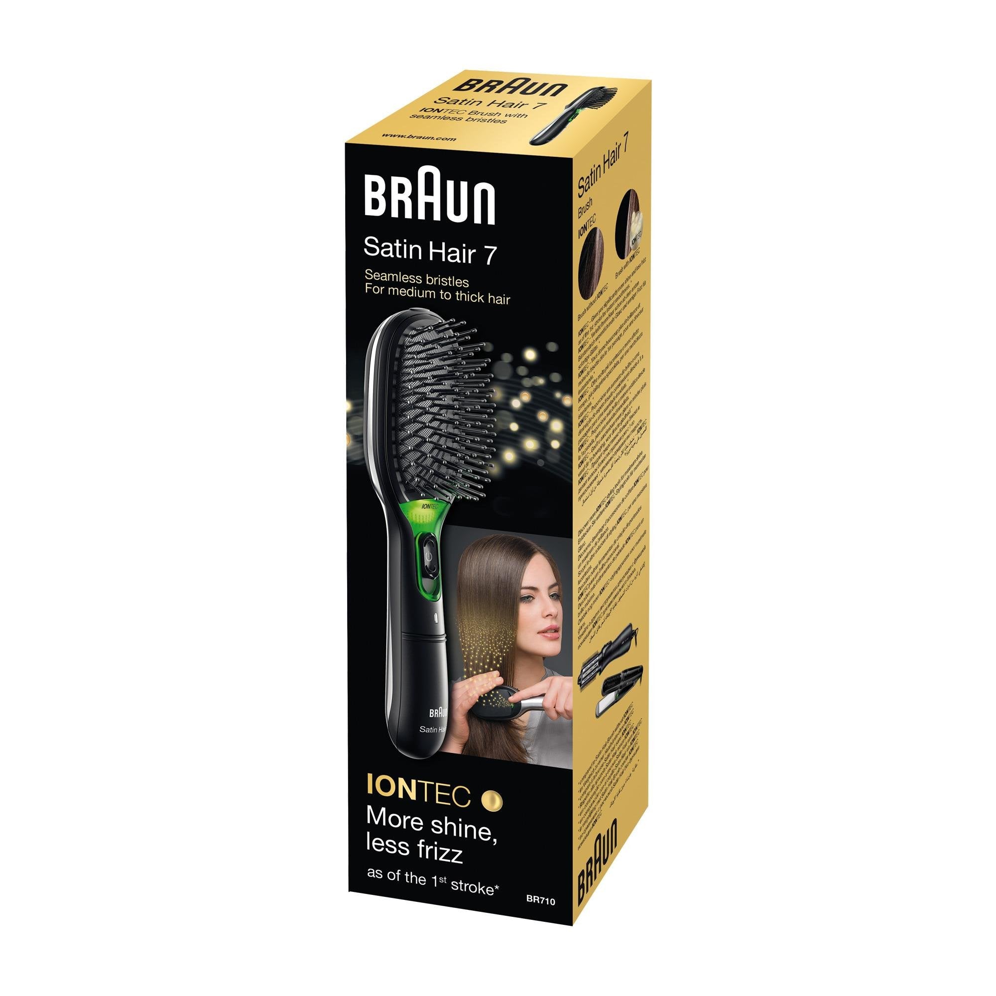 EAN 3030050182484 - Braun Satin Hair 7 Adulto Cepillo paleta para el pelo Negro 1 pieza(s) imagen 5