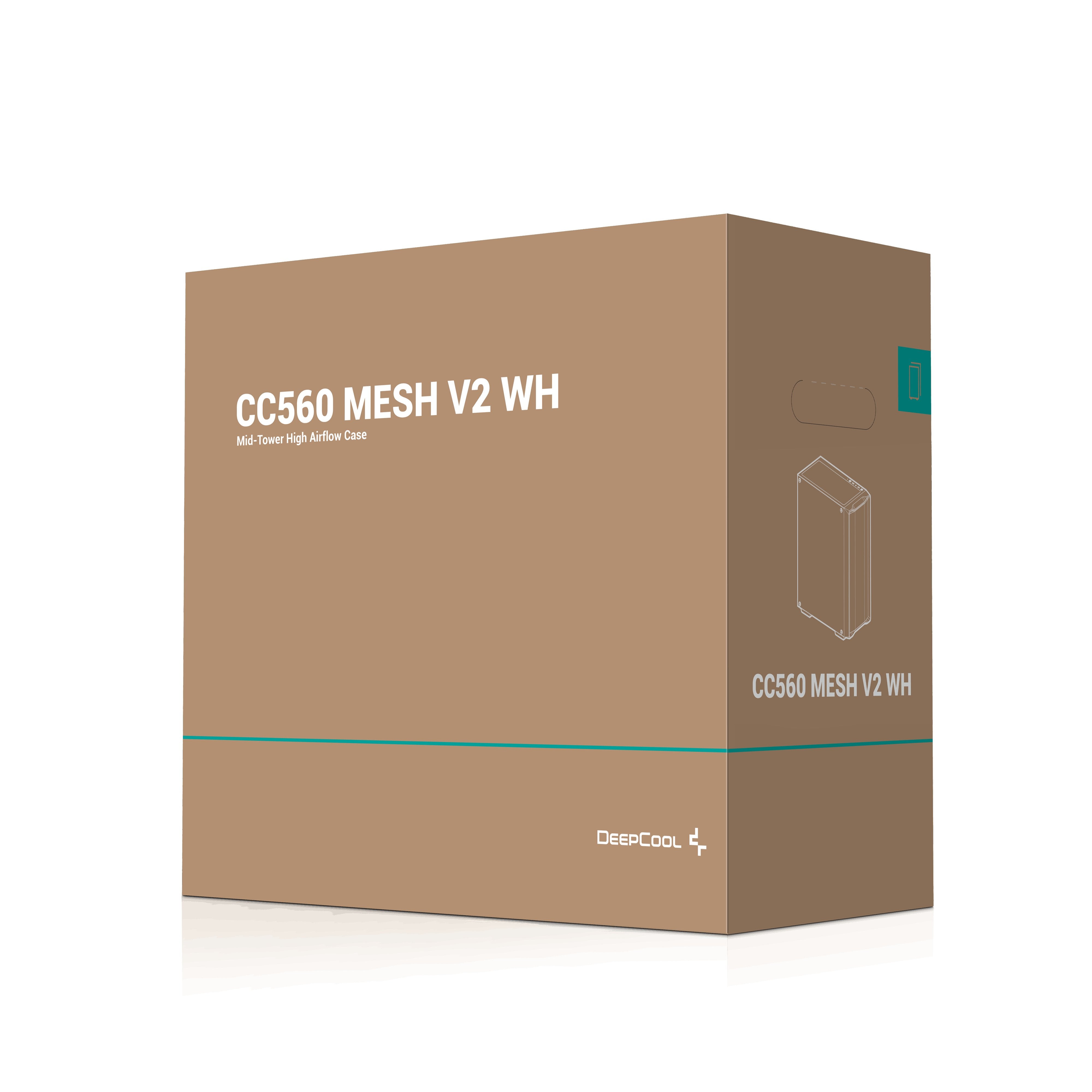 EAN 6933412774174 - DeepCool CC560 MESH V2 WH Midi Tower Blanco imagen 12