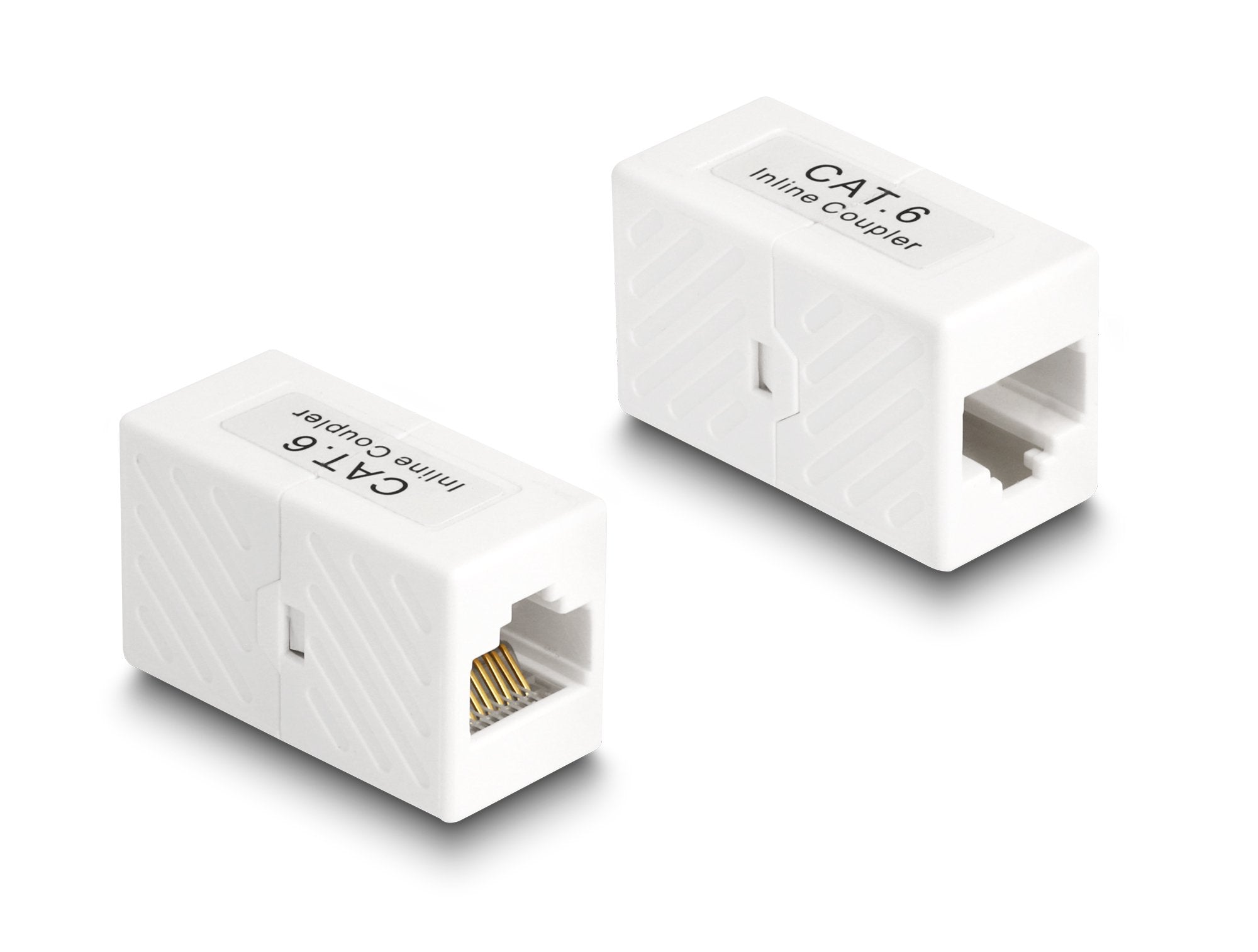 Delock 88133 Adaptador Rj45 Hembra A Rj45 Hembra Cat.6 Utp Blanco