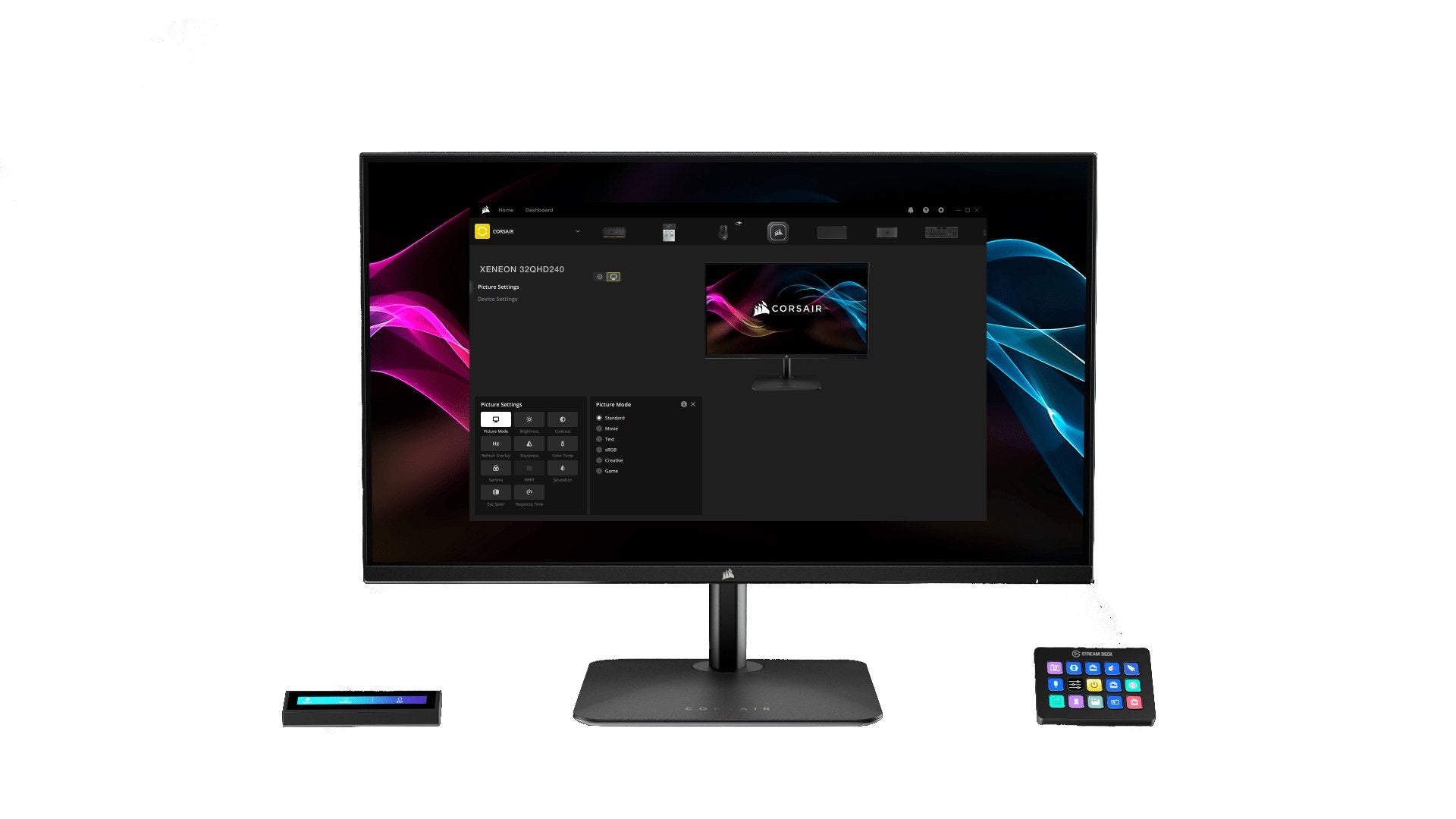 EAN 0840006665984 - Corsair Xeneon 32UHD144-A pantalla para PC 81,3 cm (32") 3840 x 2160 Pixeles 4K Ultra HD Negro imagen 3