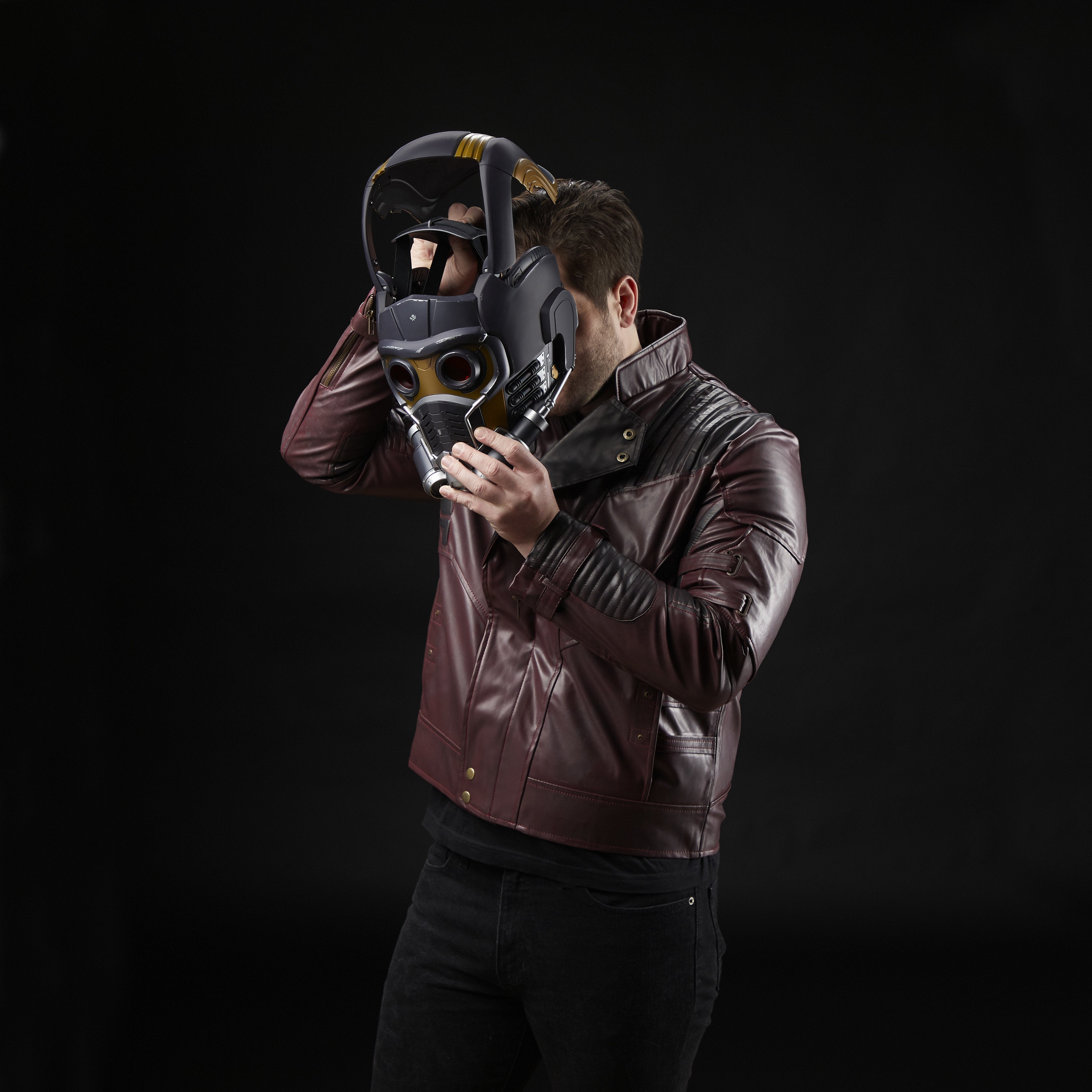 Replica Hasbro 1:1 Marvel Legends Infinty Saga Casco Electronico Star Lord