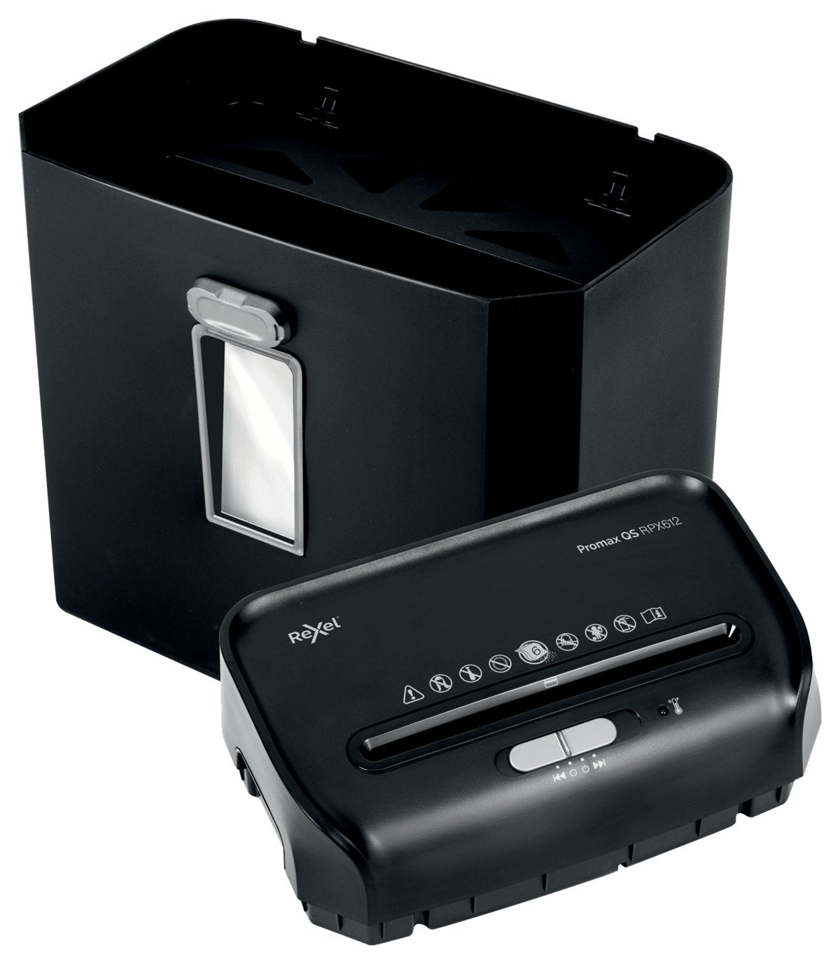 Destructora De Documentos Rexel Promax Rpx612 P4 / 4x40 / 6 Hojas / 12l / Klamm / Kred /