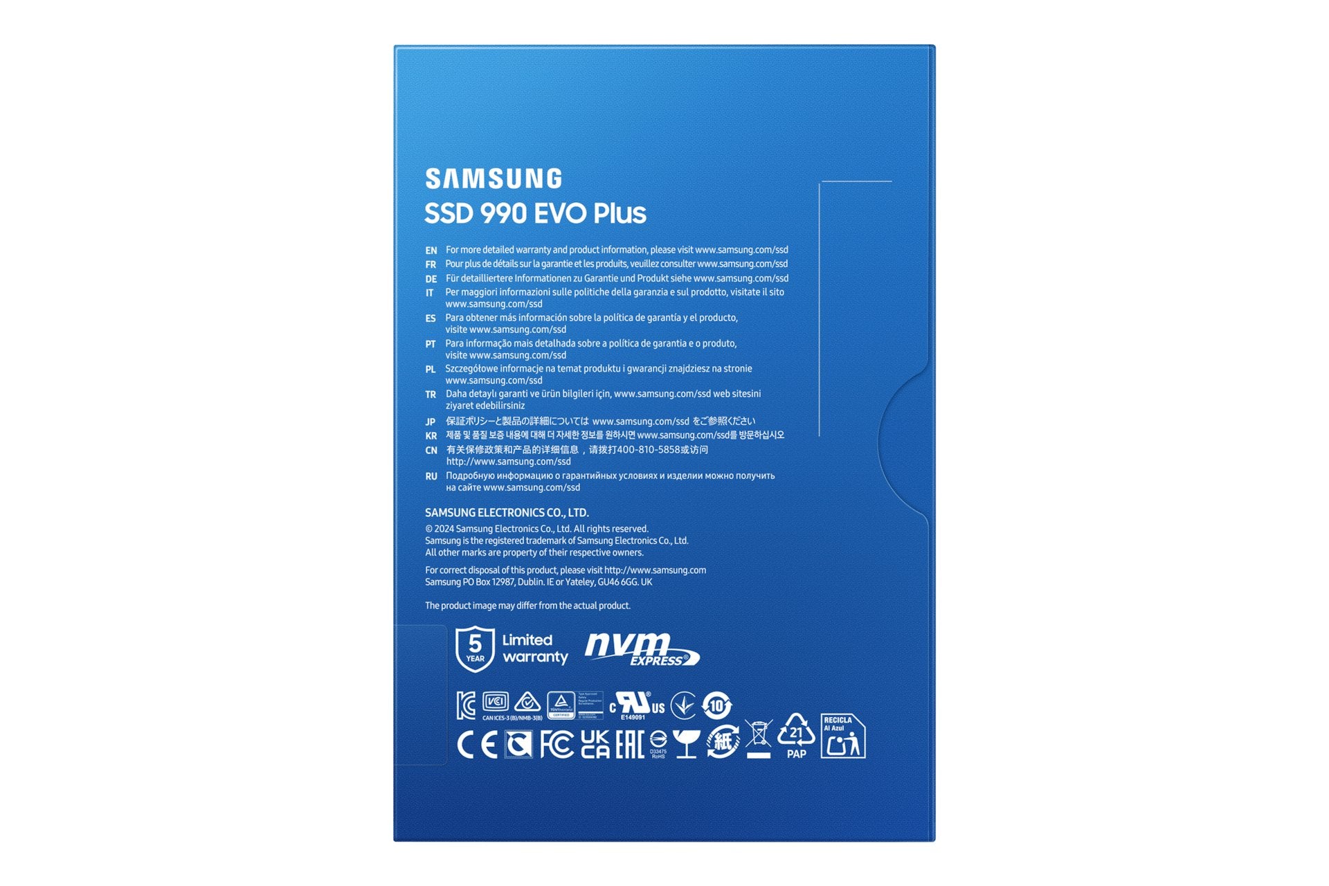EAN 8806095575667 - Samsung MZ-V9S4T0 4 TB M.2 PCI Express 4.0 NVMe V-NAND TLC imagen 6