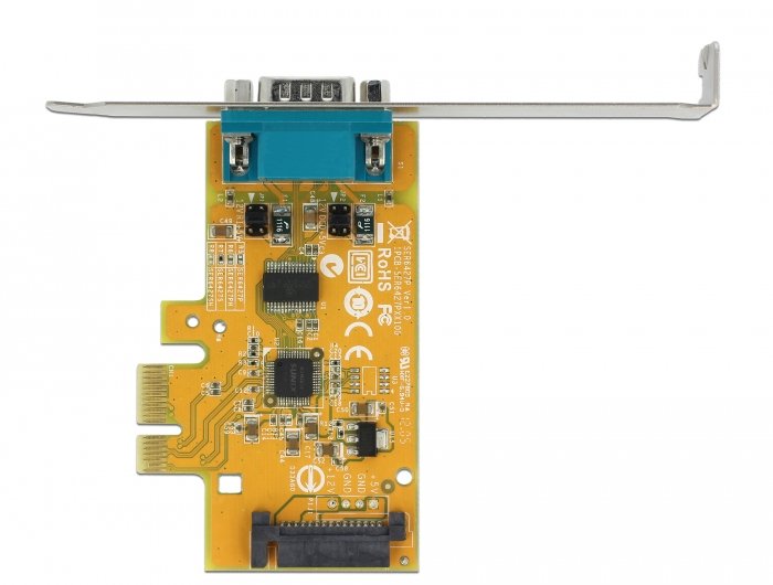 Delock 90293 Tarjeta Pci Express X1 A 1 X Serial Con Suministro De Voltaje Protección Esd