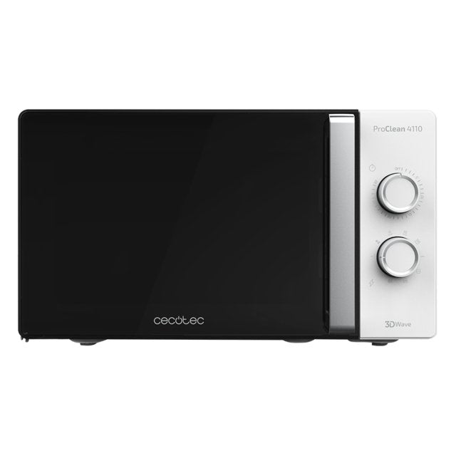 Microondas Cecotec Proclean 4110/ 700w/ Capacidad 23l/ Función Grill/ Negro