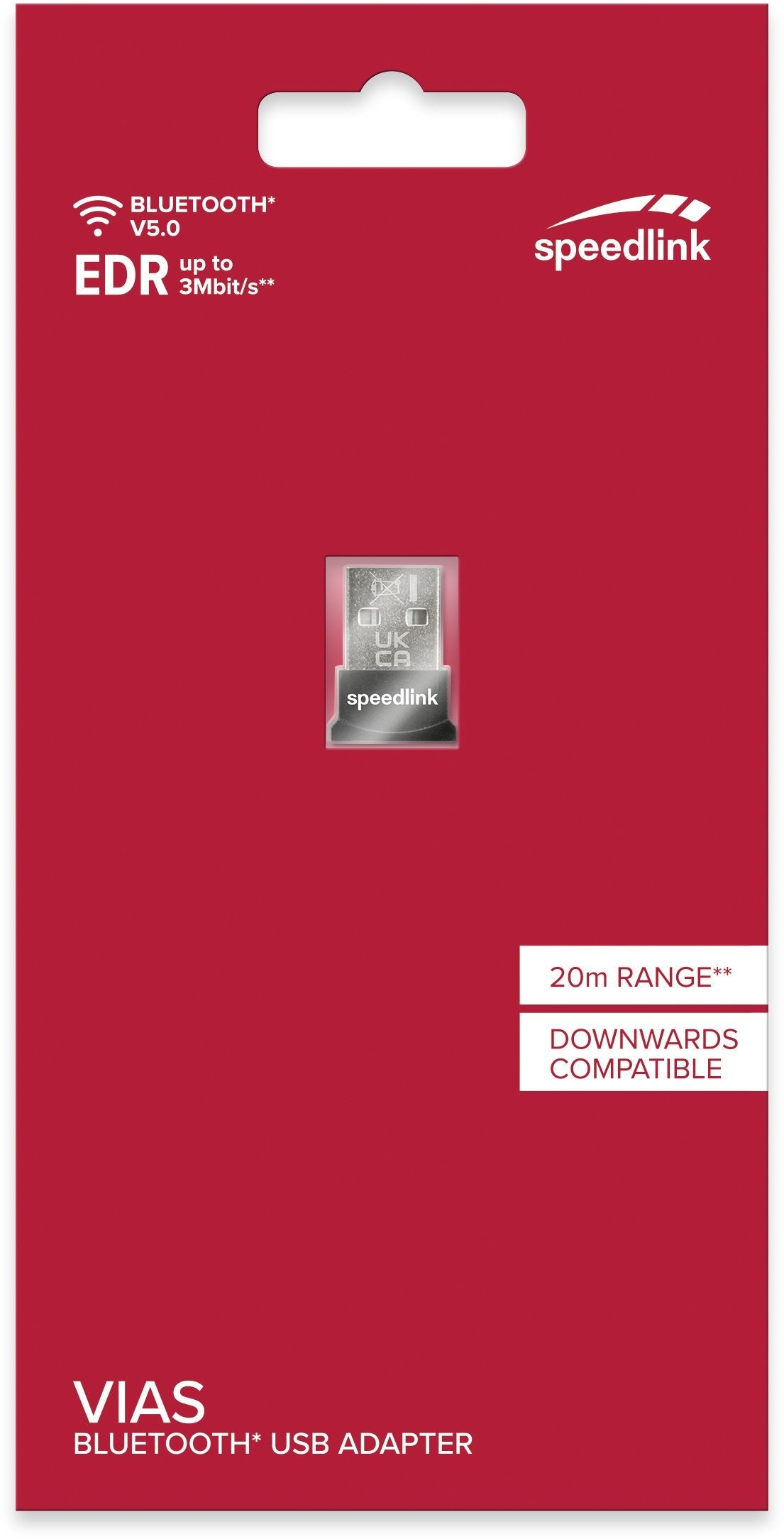 Speedlink Vias 20 M Negro