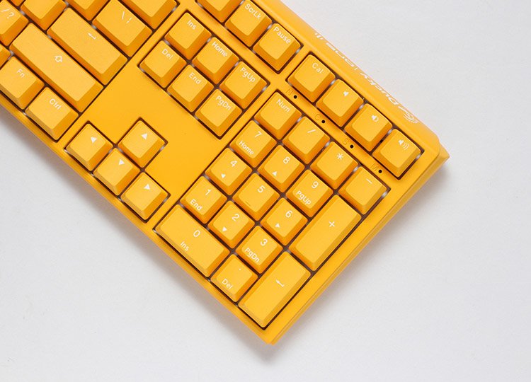 Ducky One 3 Yellow Gaming Tastatur Rgb Led - Mx-Clear Us Teclado Usb Inglés De Ee. Uu. Amarillo