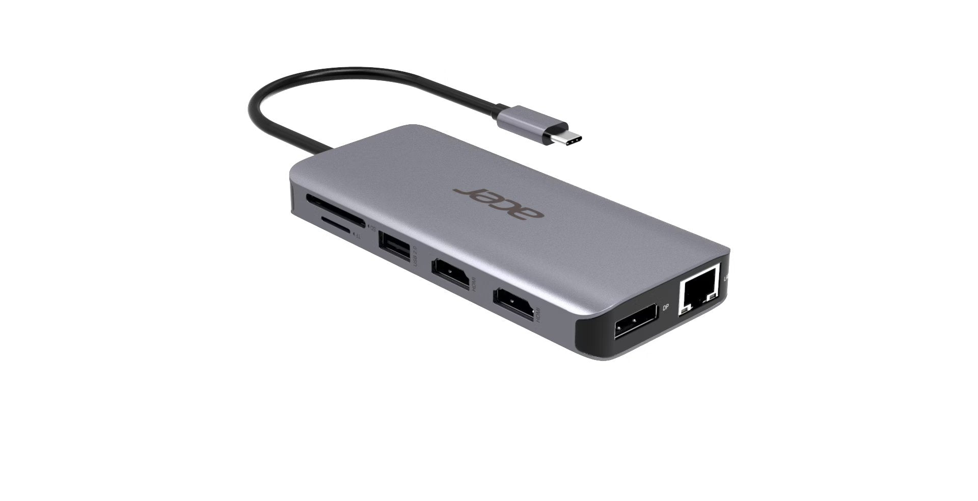 Acer 12-In-1 Type C 1xrj45,1x3.5audi 2xusb3.2,2xusb2.0,1xsd/Tf,2xpd,1xdp