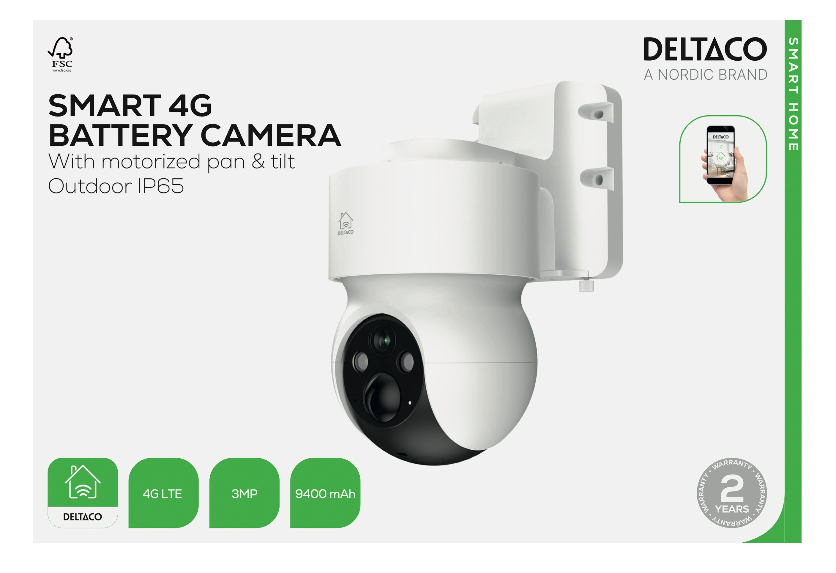 EAN 7333048063892 - Deltaco SH-IPC11-4G cámara de vigilancia Esférico Cámara de seguridad IP Exterior 2304 x 1296 Pixeles Par imagen 11