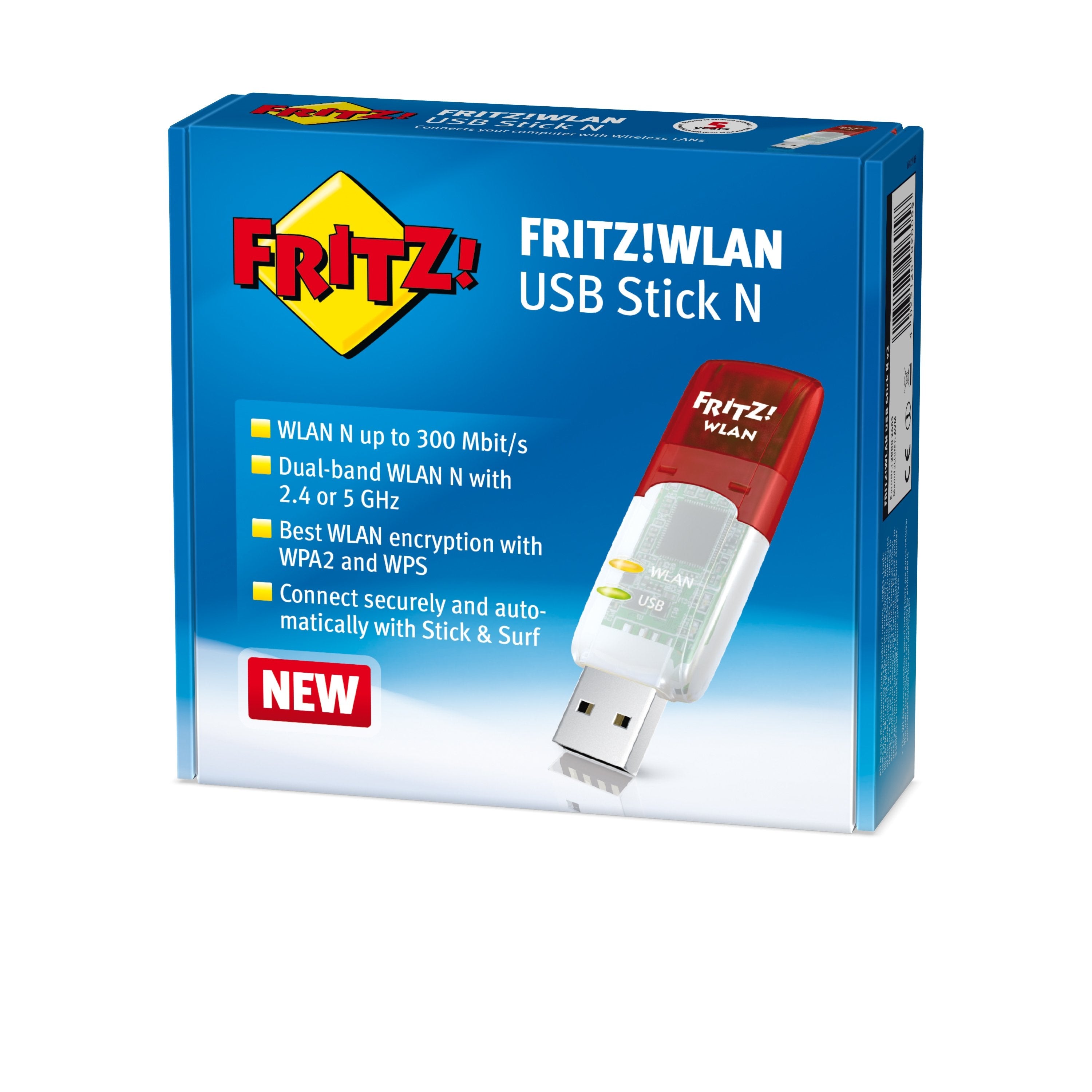 EAN 4023125026058 - FRITZ! WLAN Stick N v2 International 300 Mbit/s imagen 2