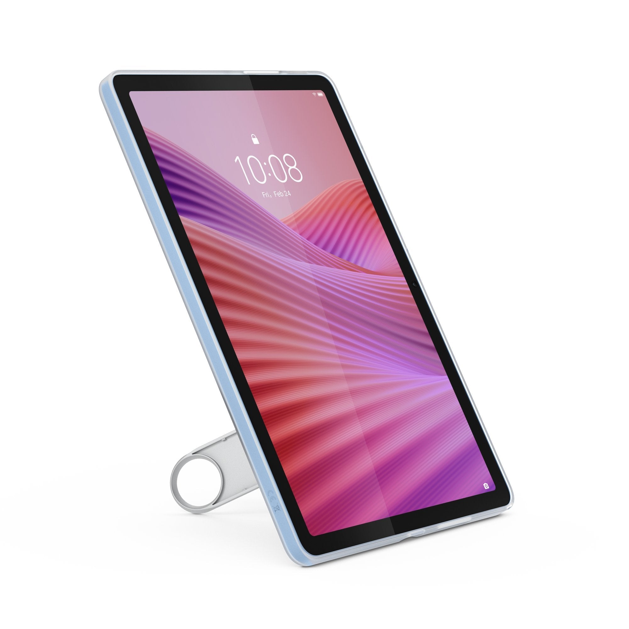 Tablet Lenovo Tab 10.1" Wuxga (Mediatek Helio G85, 4 Gb Ram, 128 Gb, 60 Hz, 2 Altavoces, Wi-Fi 5, Bluetooth 5.3, Android 14) Color Azul Polar Incluye Case Transparente Con Soporte Incorporado