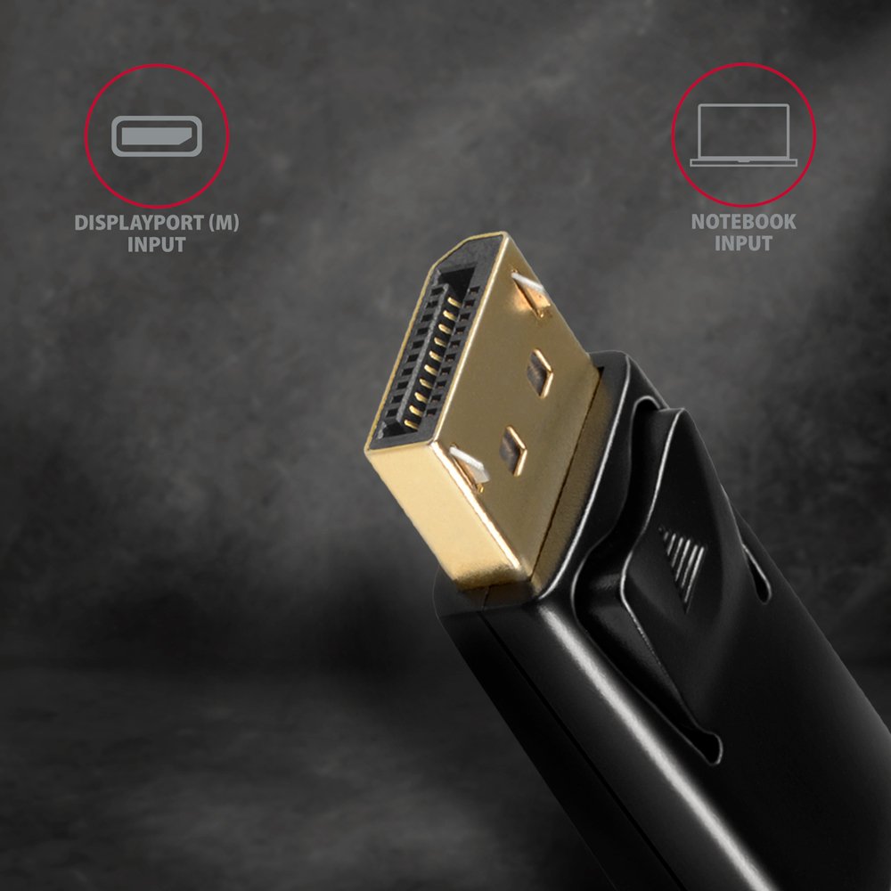 EAN 8595247906052 - Axagon RVD-HI14N adaptador de cable de vídeo 0,18 m DisplayPort HDMI Negro imagen 4