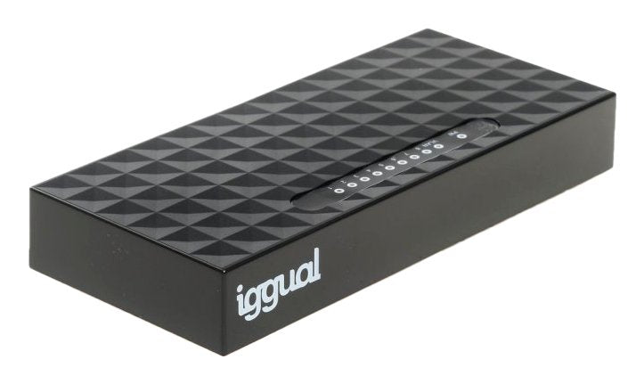 EAN 8435364316696 - iggual GES8000 No administrado Gigabit Ethernet (10/100/1000) Negro imagen 1
