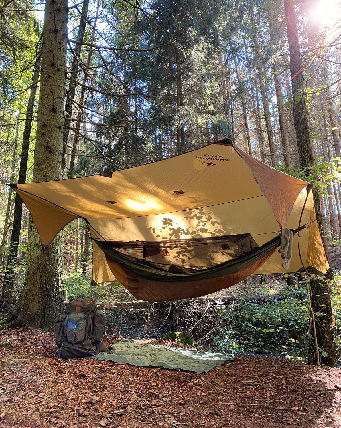 Amazonas Adventure Wing Tarp, Vela Solar (Marrón, Funda Impermeable Para Hamacas) Az-3080016