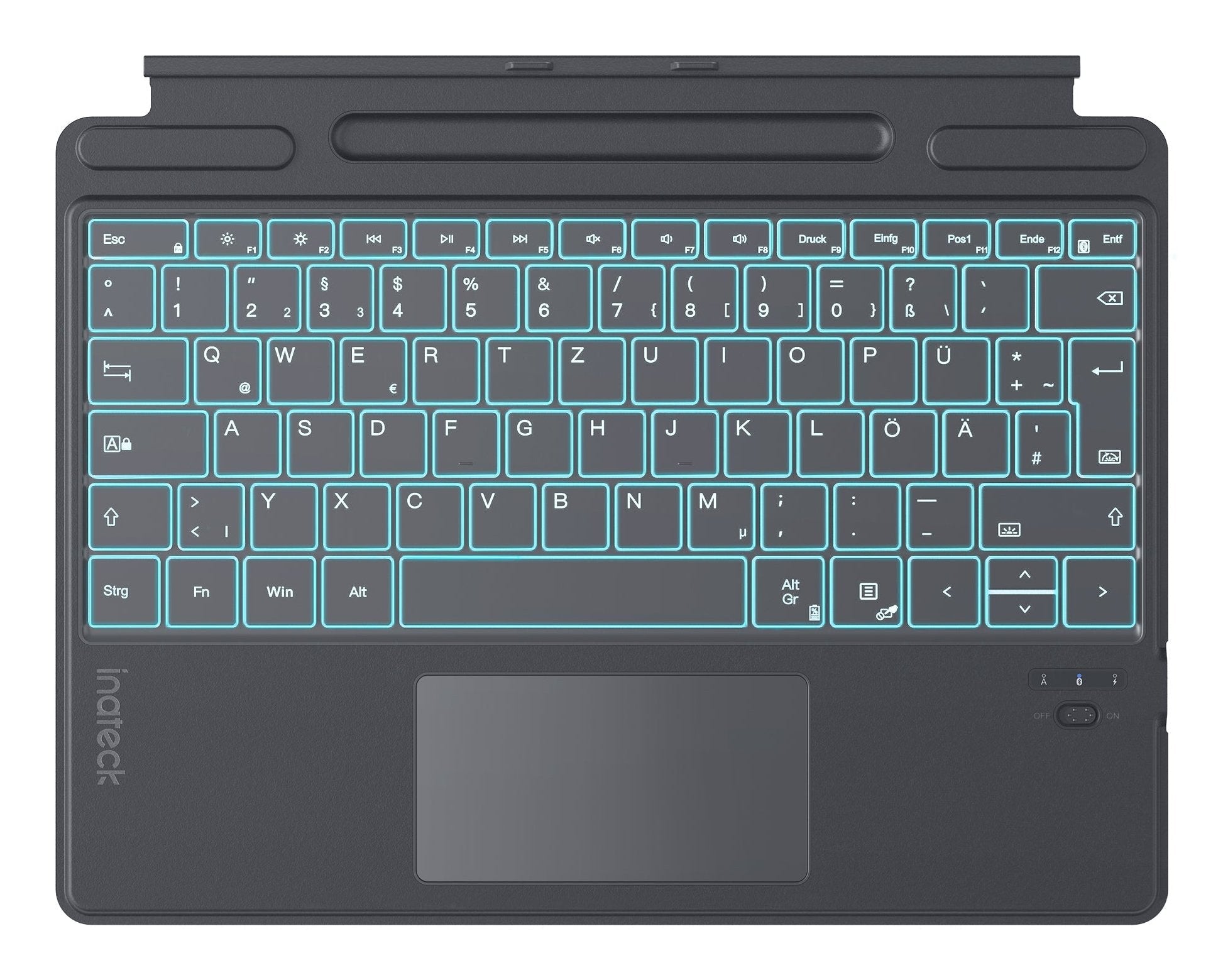 Inateck Keyboard Surface Gray Sureface Pro 8-11 Com. Qwertz