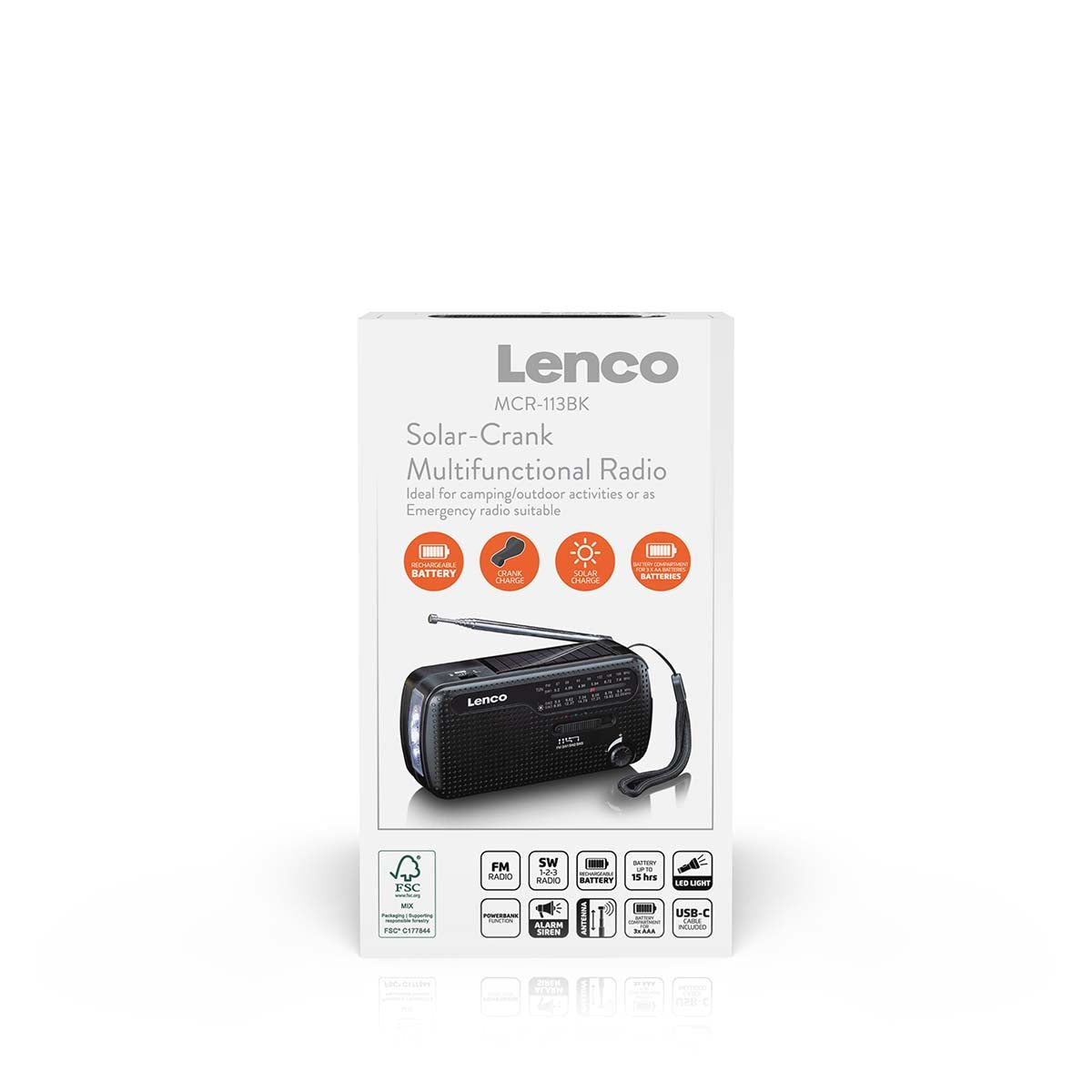 EAN 8711902083641 - Lenco MCR-113BK radio Portátil Negro imagen 11