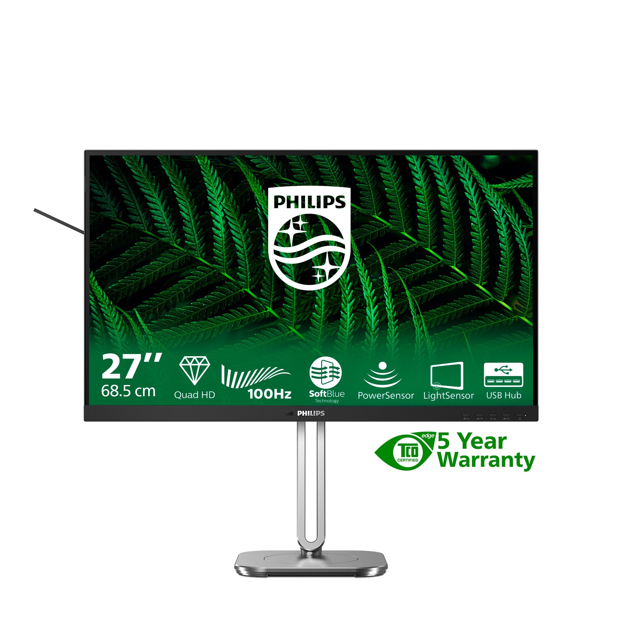 EAN 8721038001785 - Philips 5000 series 27B2G5500/00 pantalla para PC 68,6 cm (27") 2560 x 1440 Pixeles Quad HD LCD Antracita imagen 3