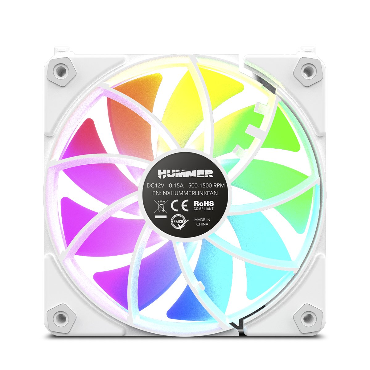 EAN 8436587974656 - NOX Hummer NXHUMMERELINKWH sistema de refrigeración para ordenador Carcasa del ordenador Ventilador 12 cm imagen 1