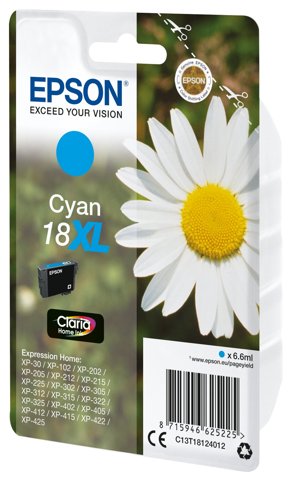 Tinta Original Epson 18xl 6.6 Ml Xl Cian