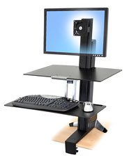 Ergotron Workfit-S Mittelgrosser Monitor Hd Mit Arbeitsflaeche Bis 76cm 30zoll Vesa 75x75 100x100max Max. 13,2kg. Anhebung Bis 58cm