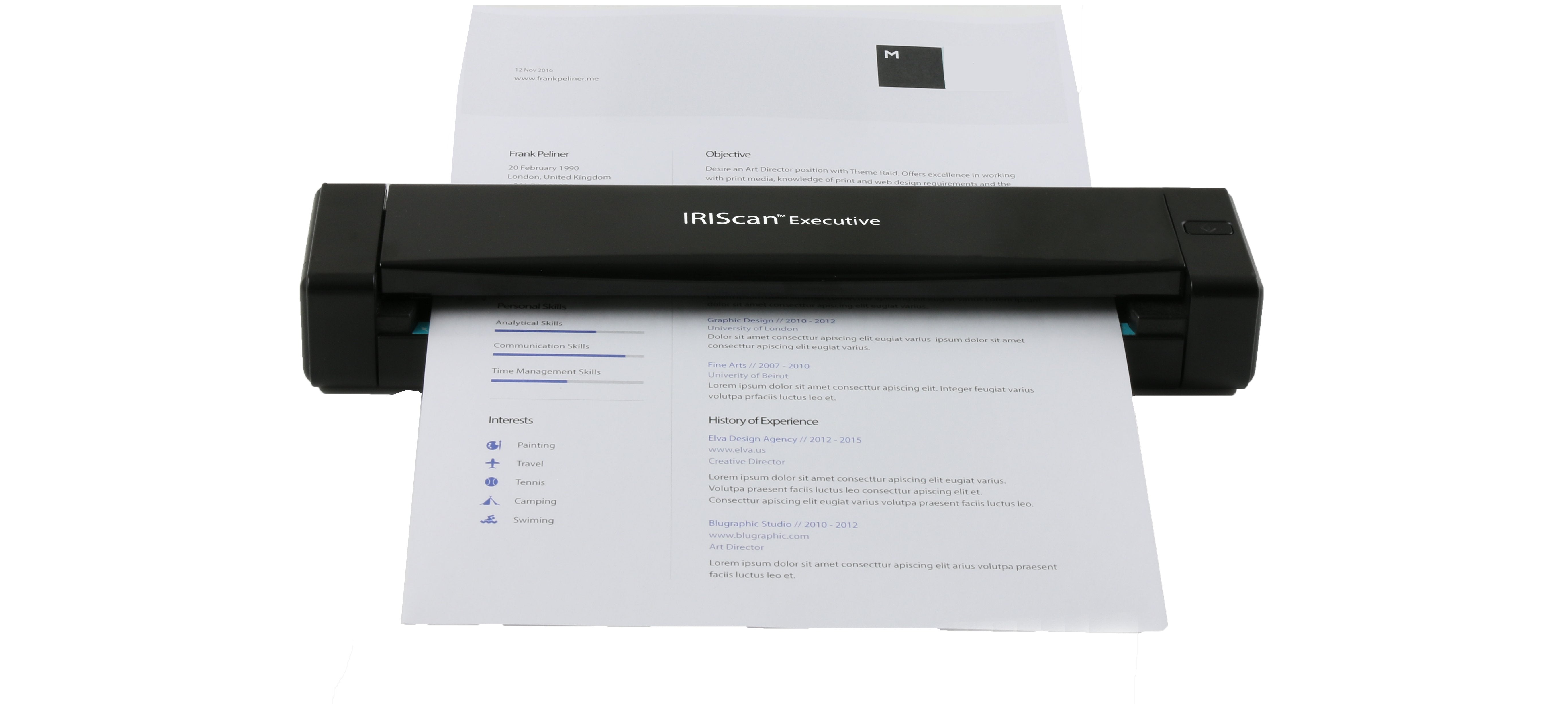 Iris Iriscan Executive 4 Duplex Duplex, Cis, 1200 X 1200 Dpi Max, Usb