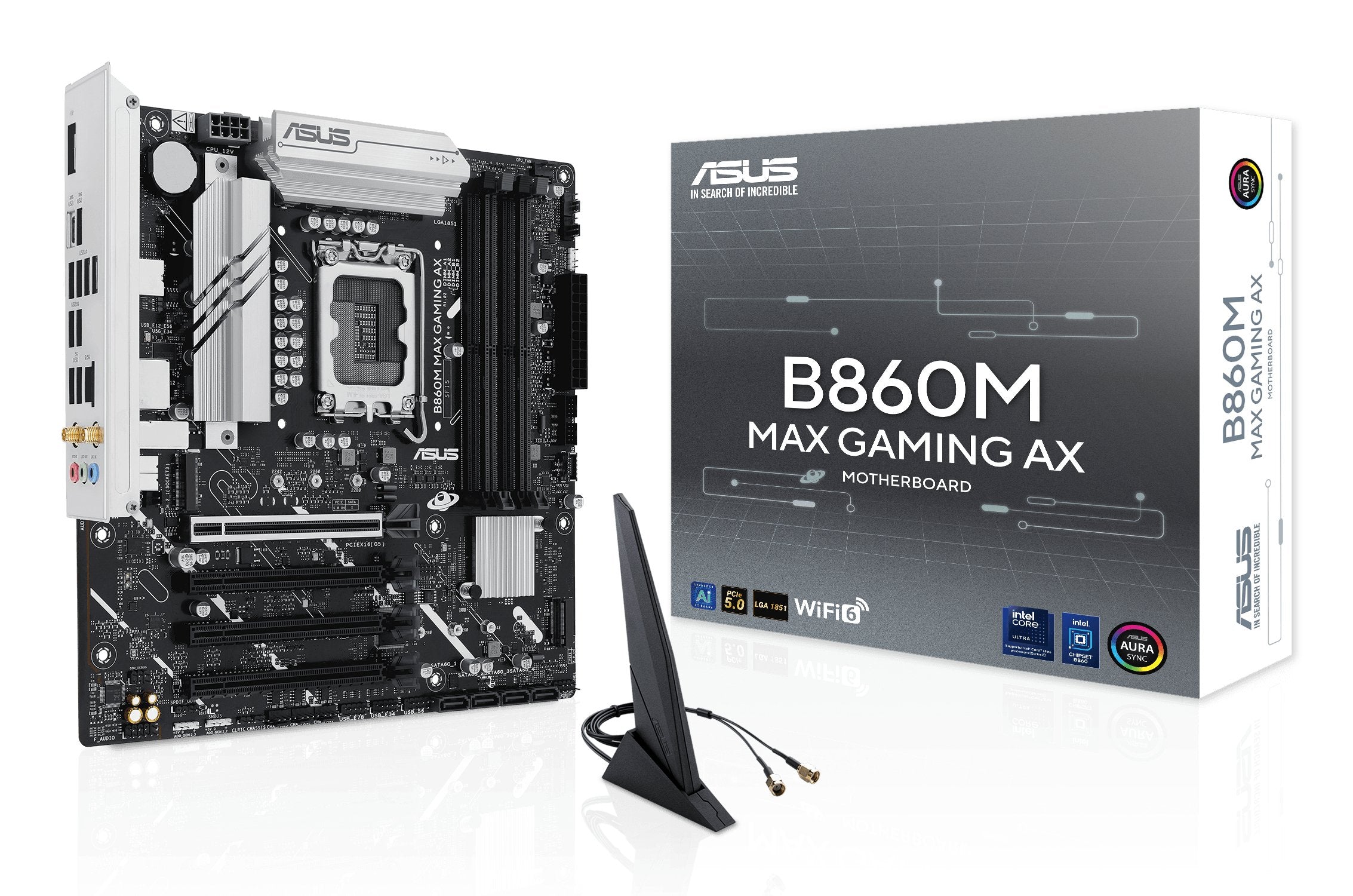 EAN 4711387831694 - ASUS B860M MAX GAMING AX Intel B860 LGA 1851 (Socket V1) micro ATX imagen 1