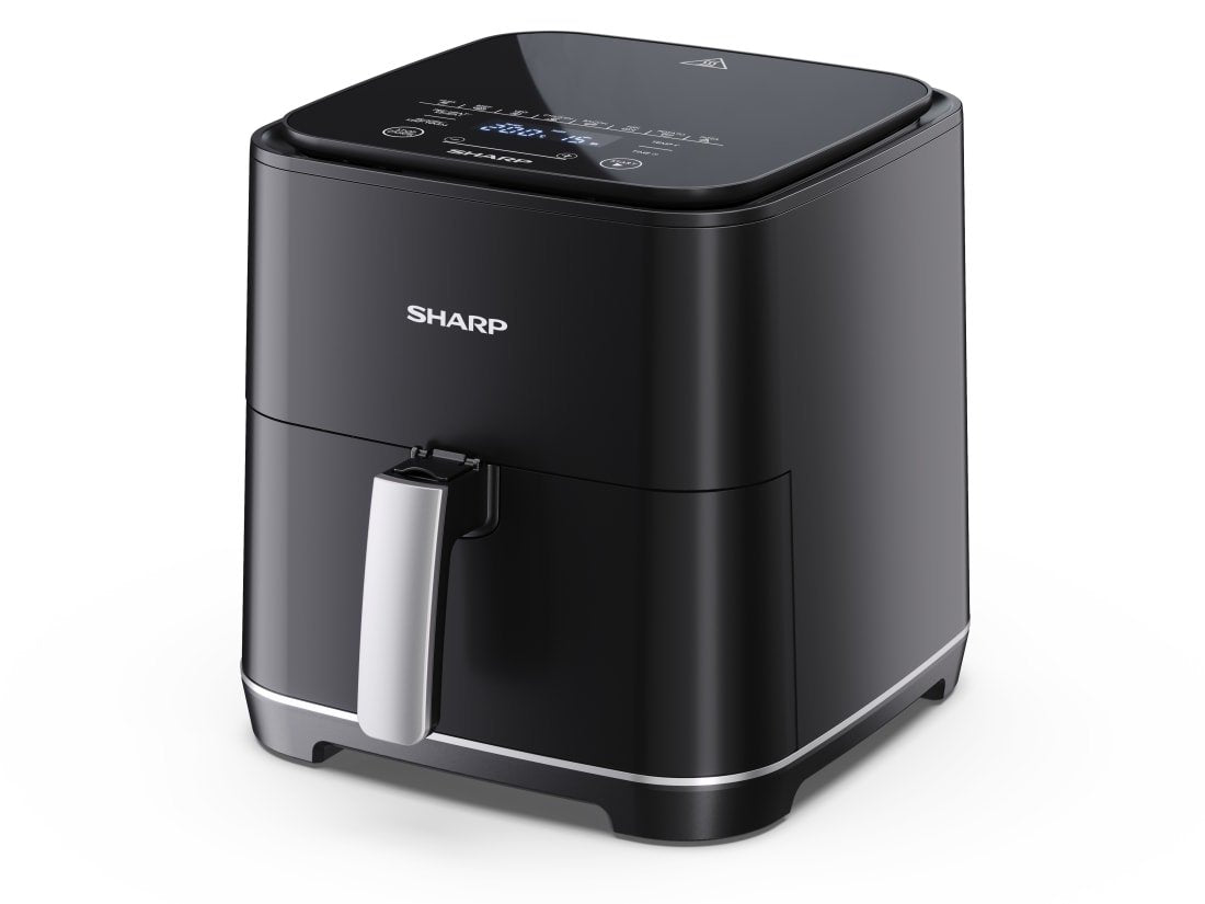 EAN 4550556103541 - Sharp AF-GS552AE-B Sencillo 5,5 L Independiente 1650 W Freidora de aire caliente Negro, Plata imagen 1