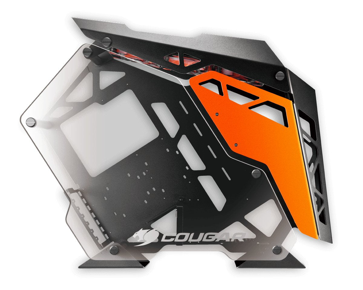 Caja Pc Cougar Miditorre Conquer Cristal Templado