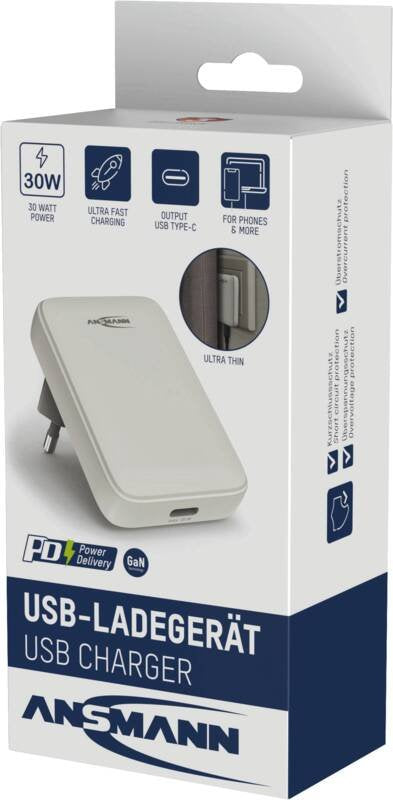 Cargador Ansmann Usb-C Wall Charger 130pd, Blanco 1001-0173