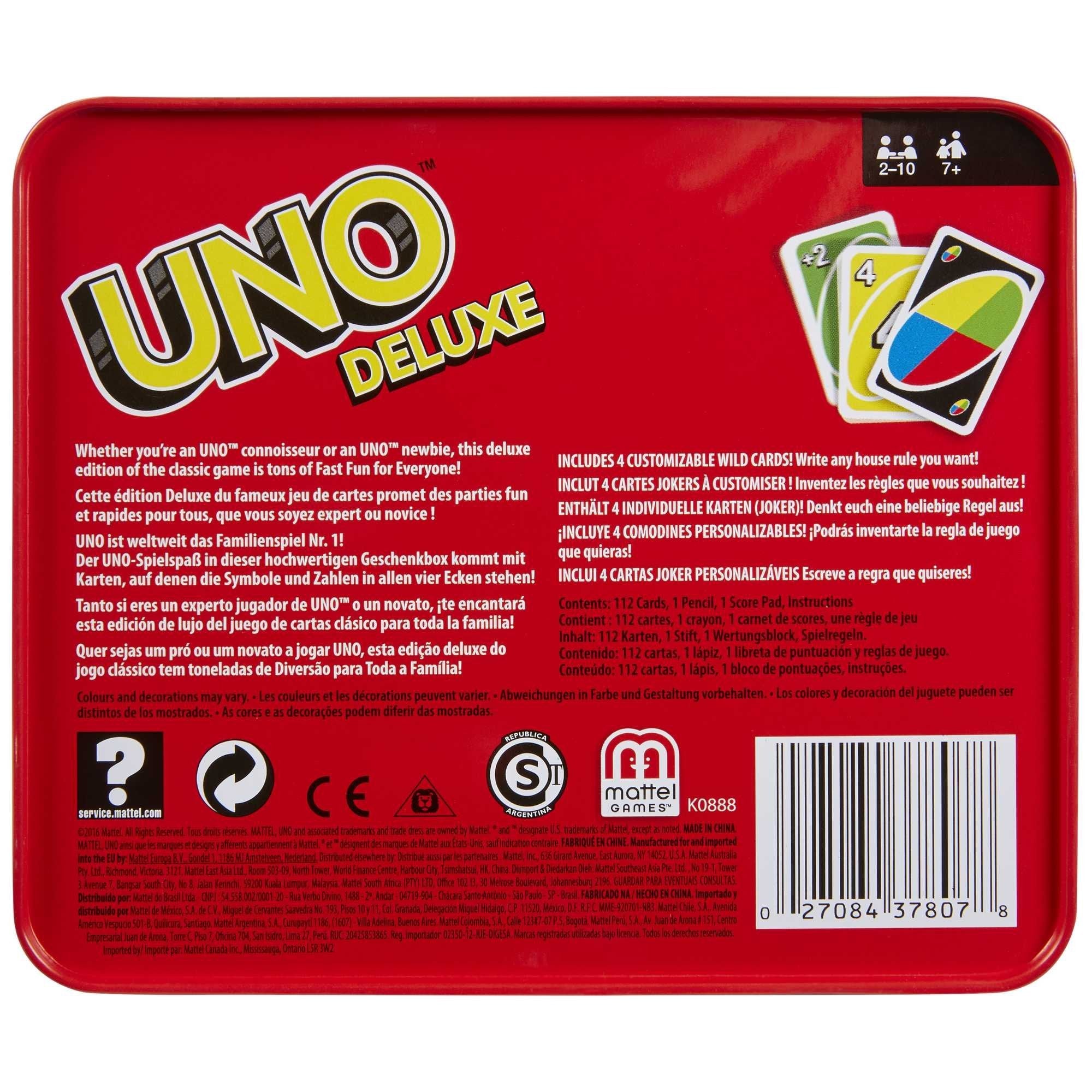 Juego Mattel Uno Deluxe